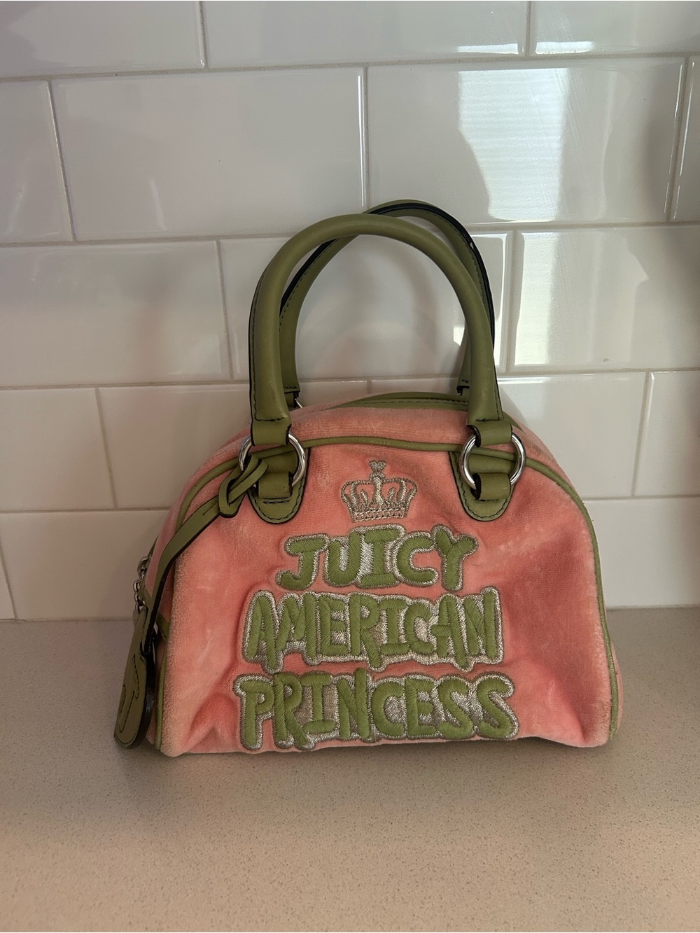 RARE Y2K Juicy Couture "Juicy American Princess" Bowler bag